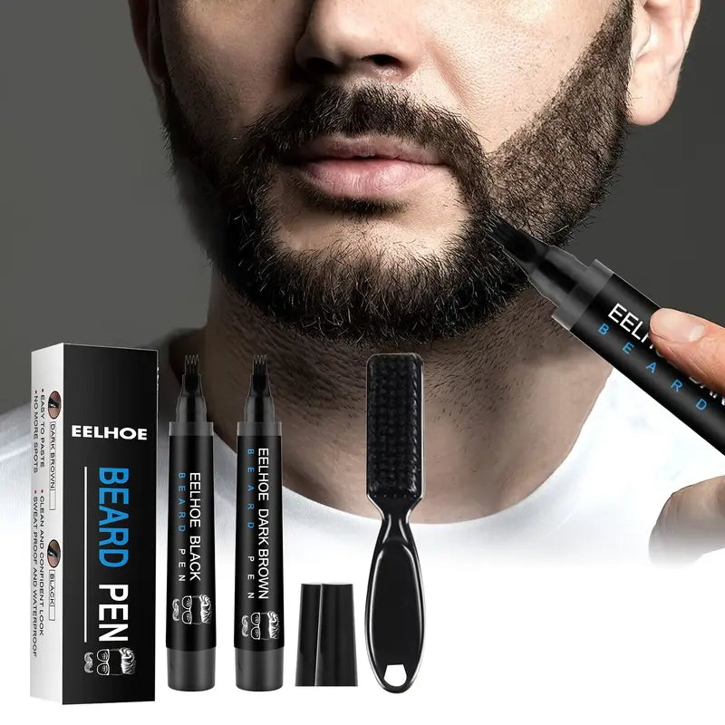 PEN BEARD KIT EELHOE — Bolígrafo Rellenador de Barba para Hombre