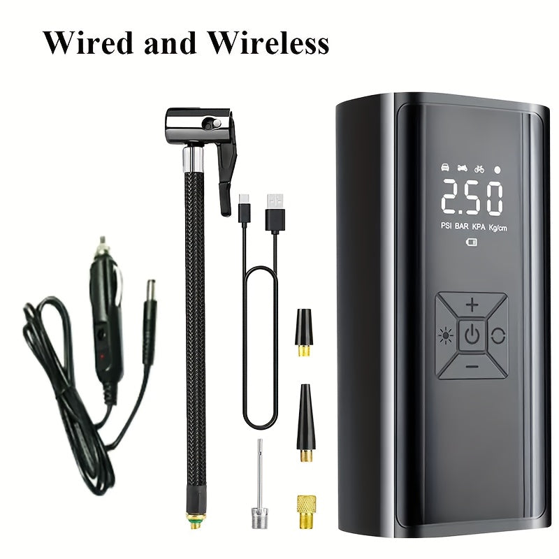 COMPRESOR DE AIRE CON WIRELESS DIGITAL EG-216 (30/20 UND X CAJA )