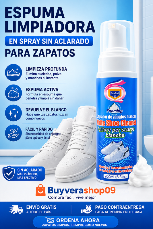 ESPUMA LIMPIADORA DE ZAPATOS EN SPRAY