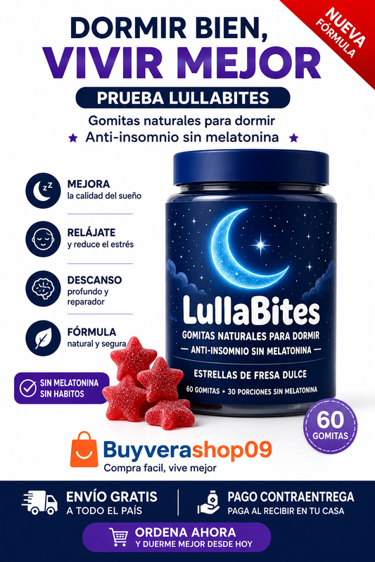 🌙 LULLABITES — GOMITAS NATURALES PARA DORMIR SIN MELATONINA